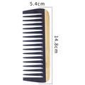 Natural Bamboo Hair Comb – Anti-Static Wooden Comb for Women Bamboo Hair Comb Oasis Select 995 (Square wide teeth)