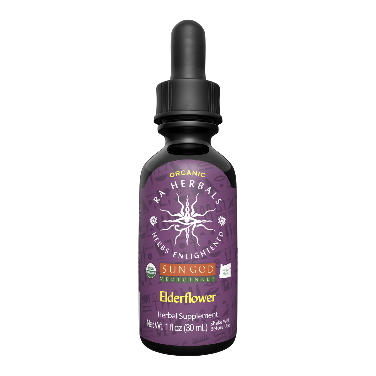 Organic Elderflower Tincture | Ra Herbals Herbal Supplement Herbal Tincture Oasis Select 1 oz.