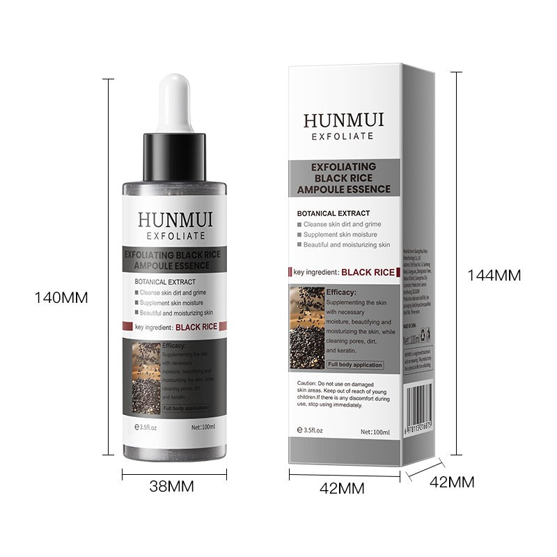 HUNMUI Black Rice Exfoliating Ampoule | Brighten & Smooth Exfoliating Face Serum Oasis Select