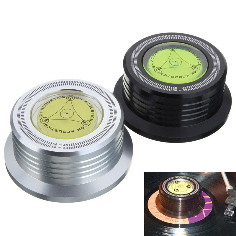 LP Record Stabilizer with Level & Speed Gauge | Turntable Turntable Stabilizer Oasis Select