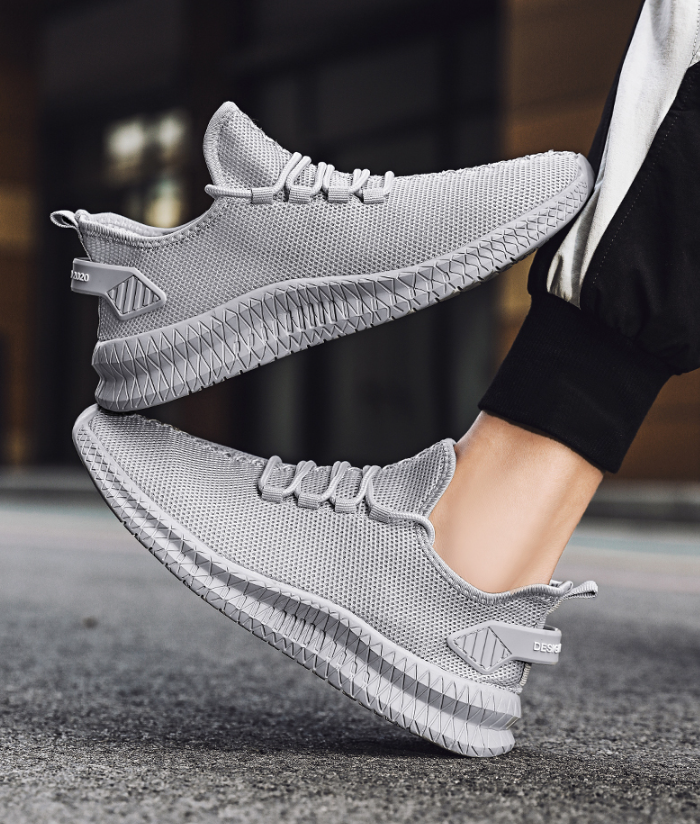 Men's Breathable Knit Mesh Running Sneakers | Athletic Shoes Athletic Running Sneakers Oasis Select