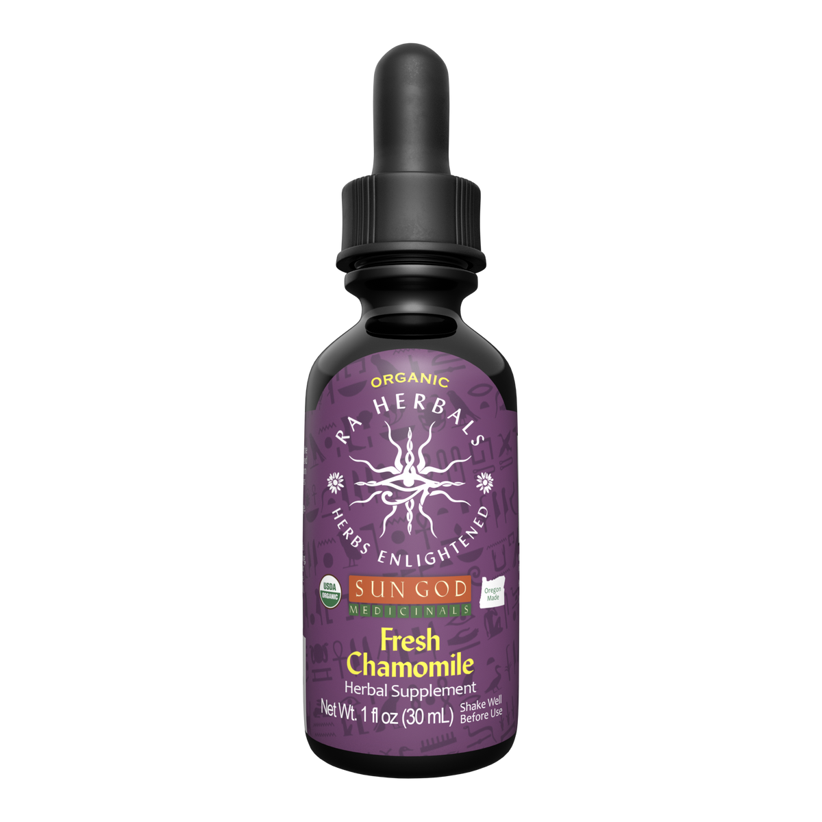 Organic Fresh Chamomile Tincture | Ra Herbals Liquid Extract Herbal Tincture Oasis Select