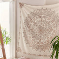 Bohemian Mandala Wall Tapestry – Indian Art Print | Boho Decor Wall Tapestry Oasis Select Color E 145X145CM