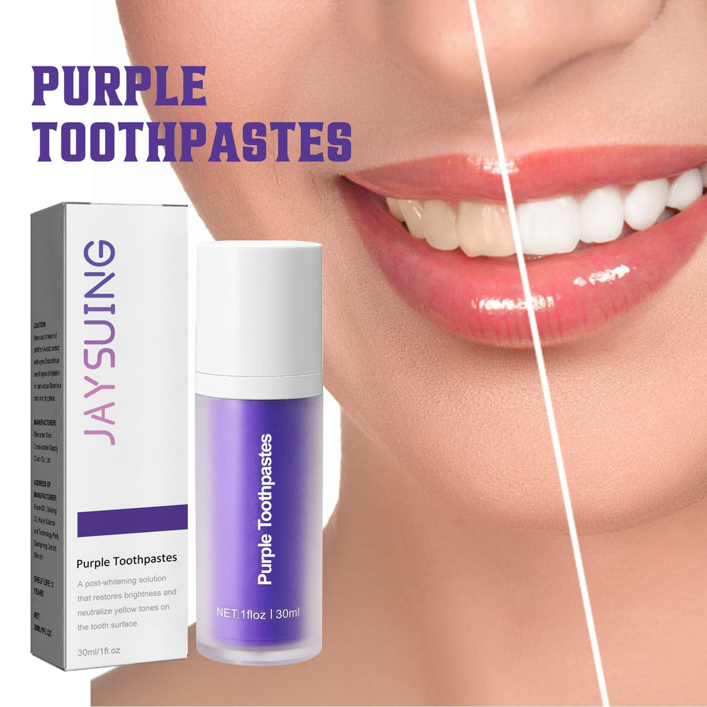 Purple Teeth Whitening Toothpaste 30ml – Fresh Breath Whitening Toothpaste Oasis Select