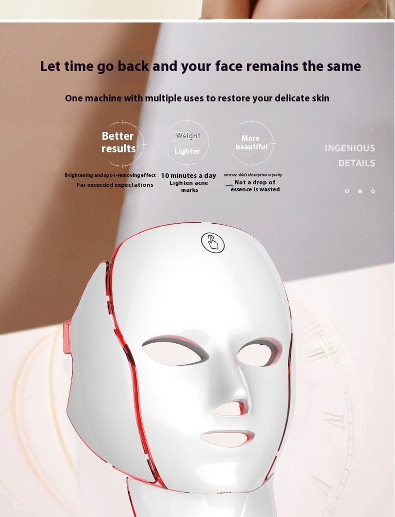 7-Color LED Photon Beauty Mask | Skin Rejuvenation Device LED Skin Care Mask Oasis Select