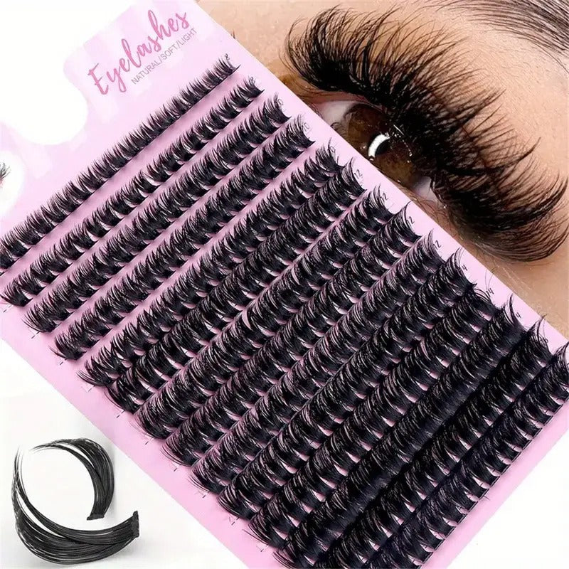 60-Pack Thick False Eyelashes | Glue-Free Voluminous Lash Set False Eyelashes Set Oasis Select