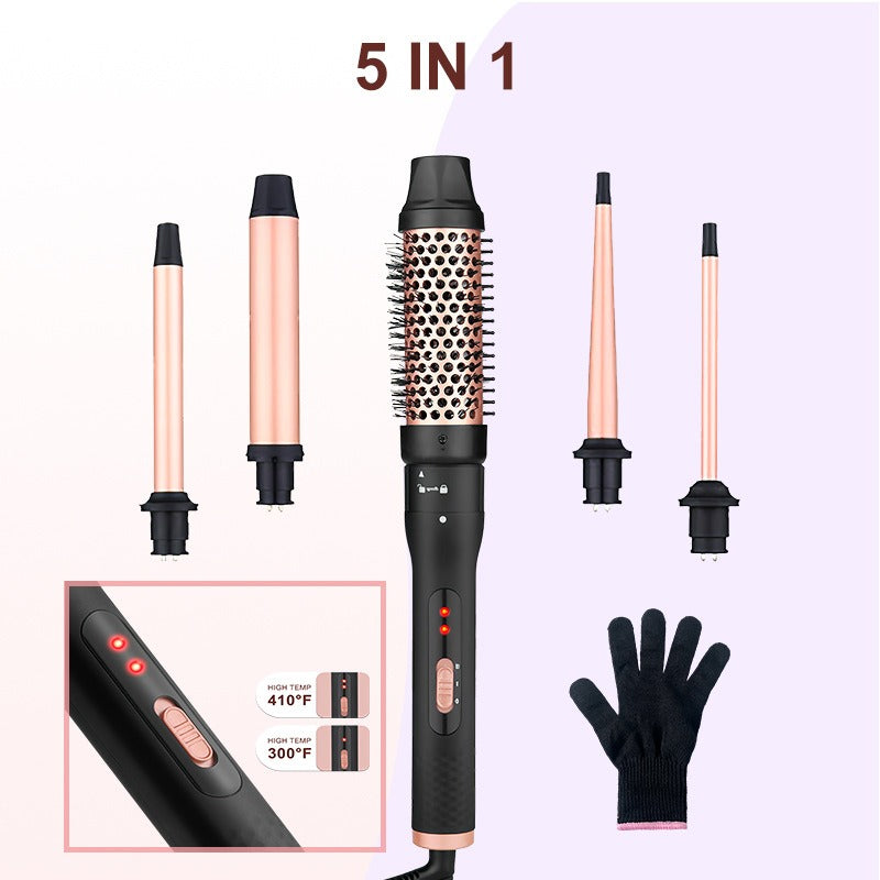 Three-Tube Water Wave Hair Curler | Multi-Adapter Styling Tool Hair Curling Iron Oasis Select