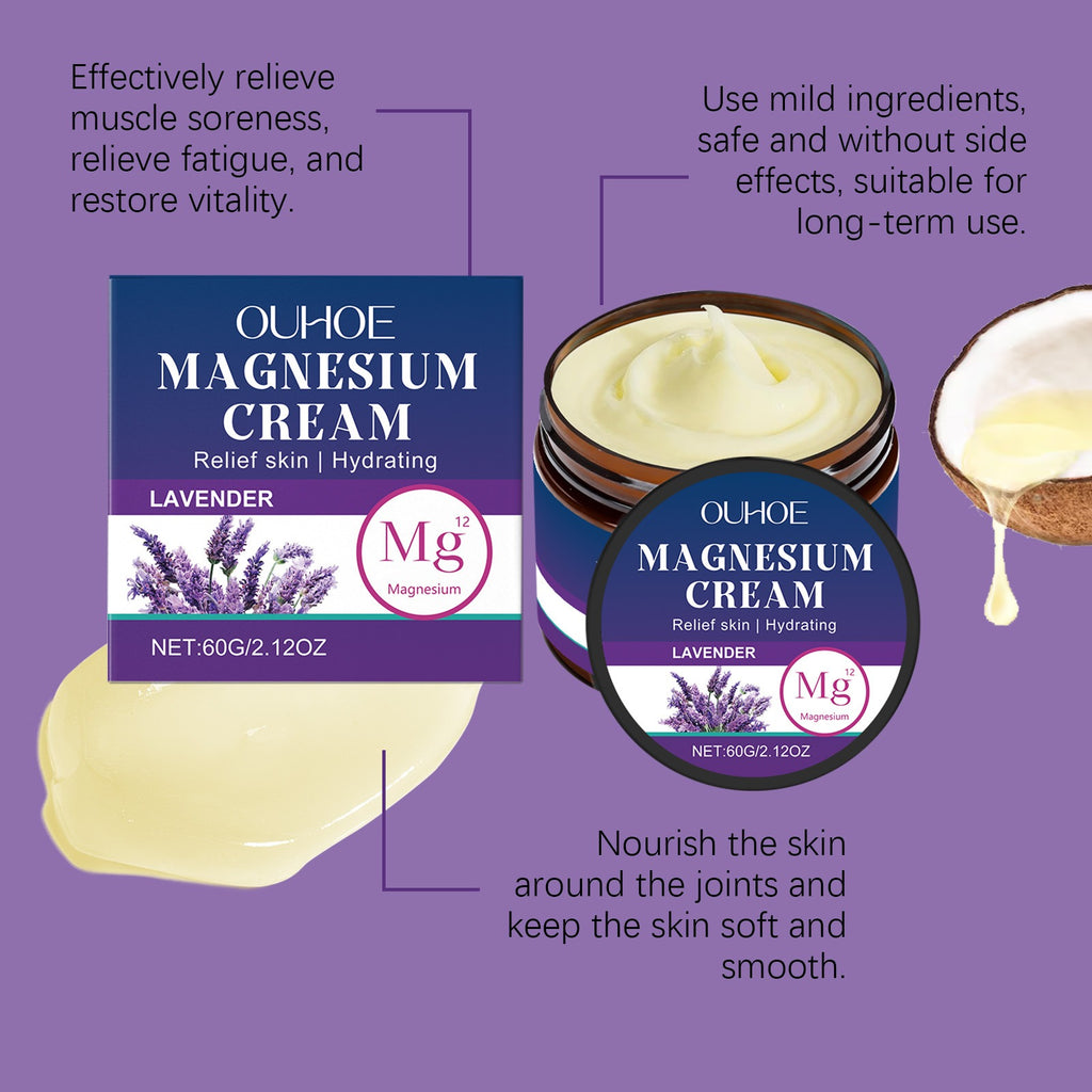 Magnesium Body Cream – Daily Massage & Relaxation | 60g Magnesium Body Cream Oasis Select