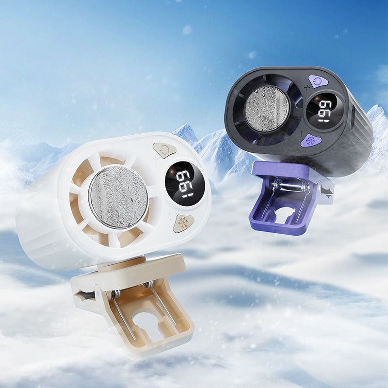 USB Rechargeable Outdoor Clip Fan – Ice-Pack Cooling Portable Clip Fan Oasis Select