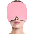 Cooling Gel Eye & Head Mask – Reusable Cold Compress Cooling Gel Mask Oasis Select Pink Double Layer 425g