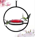BloomHaven™ Metal Hummingbird Feeder – Geometric Iron Design Metal Bird Feeder Oasis Select
