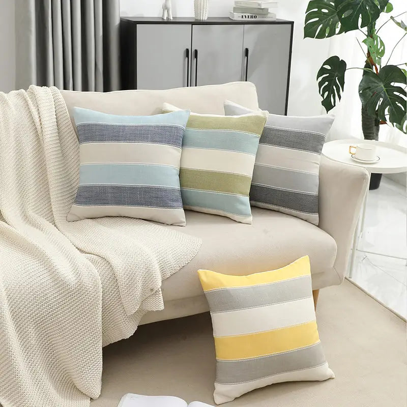 Color-Block Minimalist Pillowcase 45x45cm | Sofa & Bed Cover Decorative Pillowcase Oasis Select