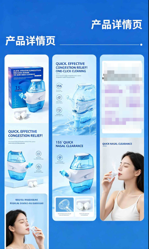 Electric Nasal Irrigator – Adjustable Pulse Saline Rinse System Nasal Irrigator Oasis Select