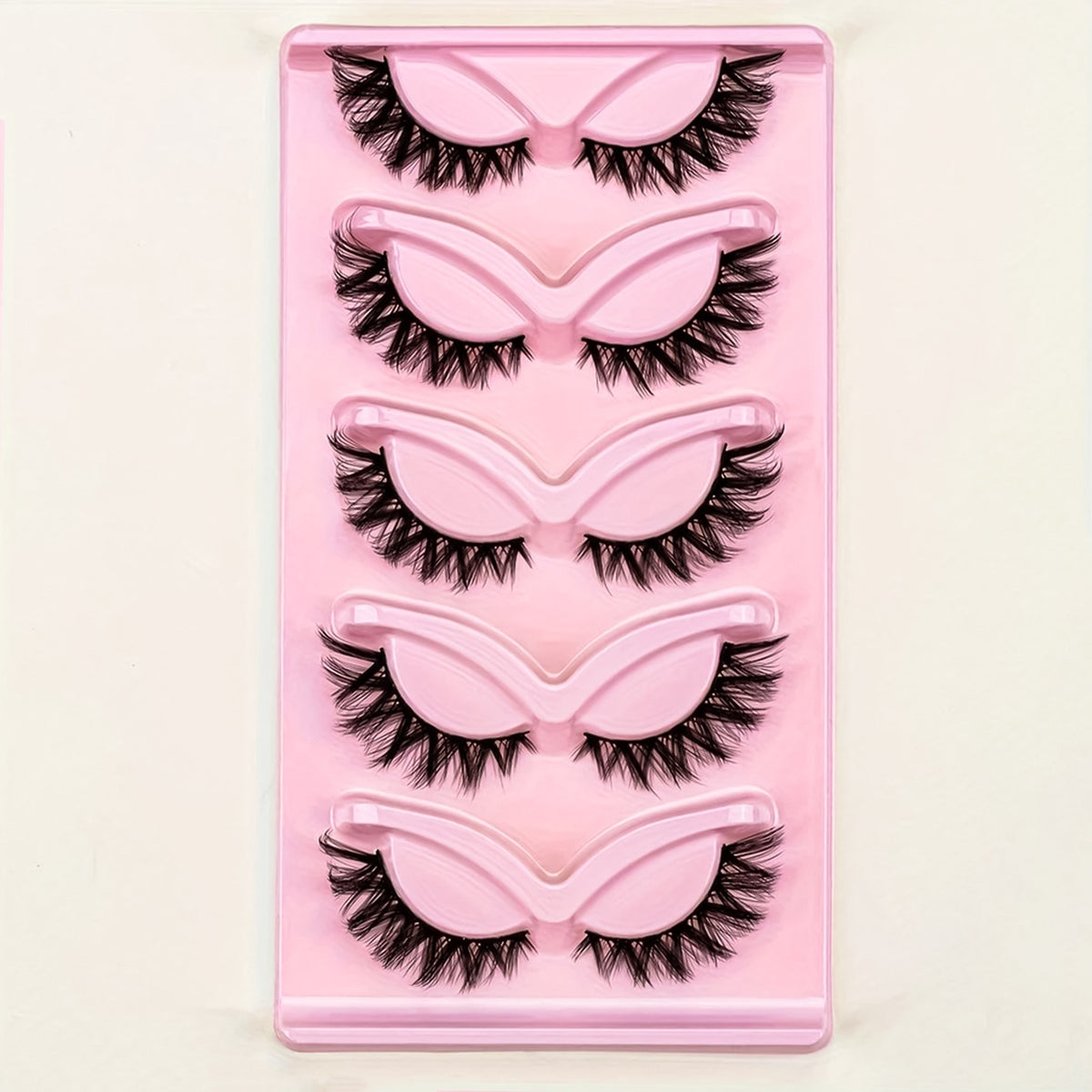 60-Pack Thick False Eyelashes | Glue-Free Voluminous Lash Set False Eyelashes Set Oasis Select