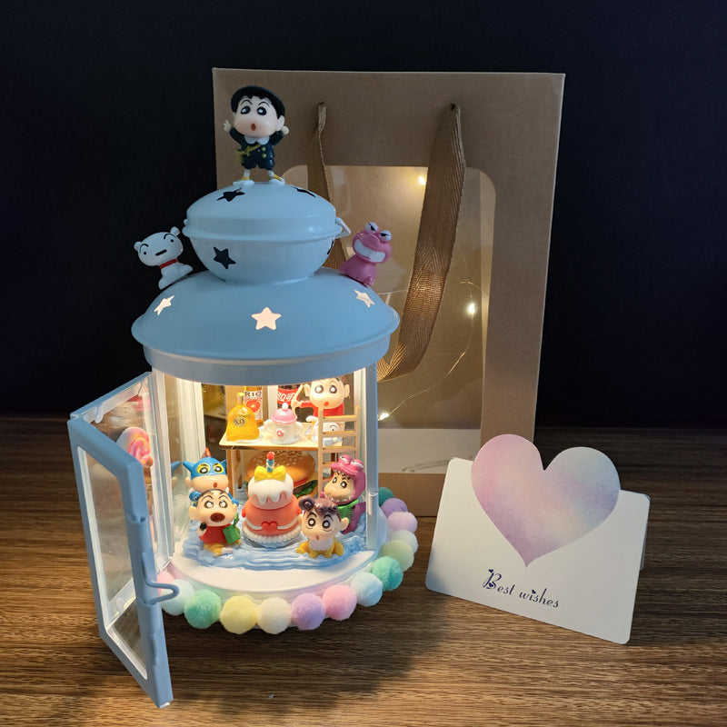 DIY Musical Candle Holder – Creative Gift with Melodies & Glow Musical Candle Holder Oasis Select Music White Candlestick crayon Xiaoxin finished product