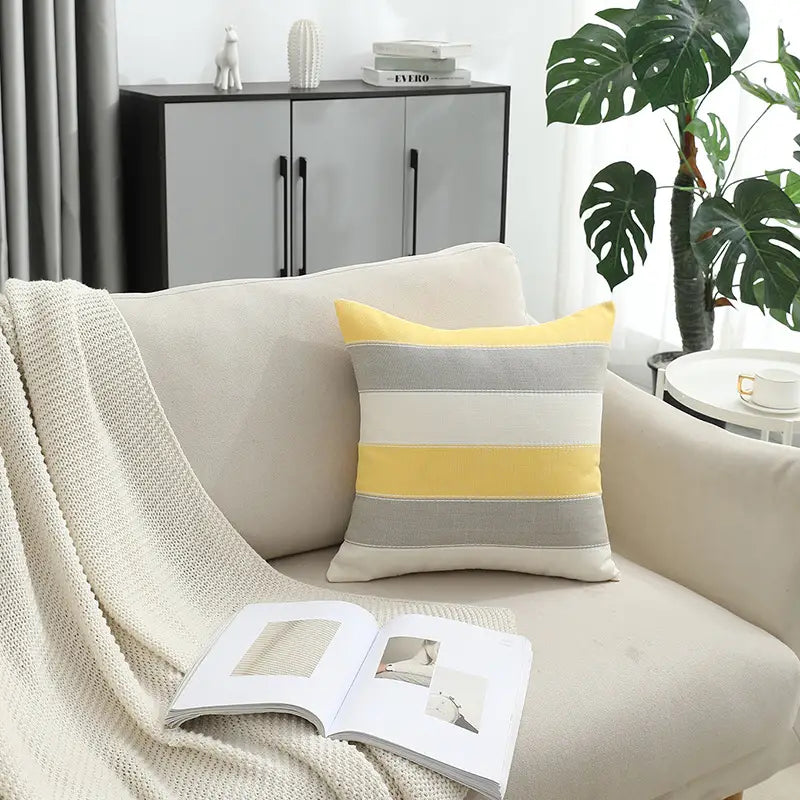 Color-Block Minimalist Pillowcase 45x45cm | Sofa & Bed Cover Decorative Pillowcase Oasis Select