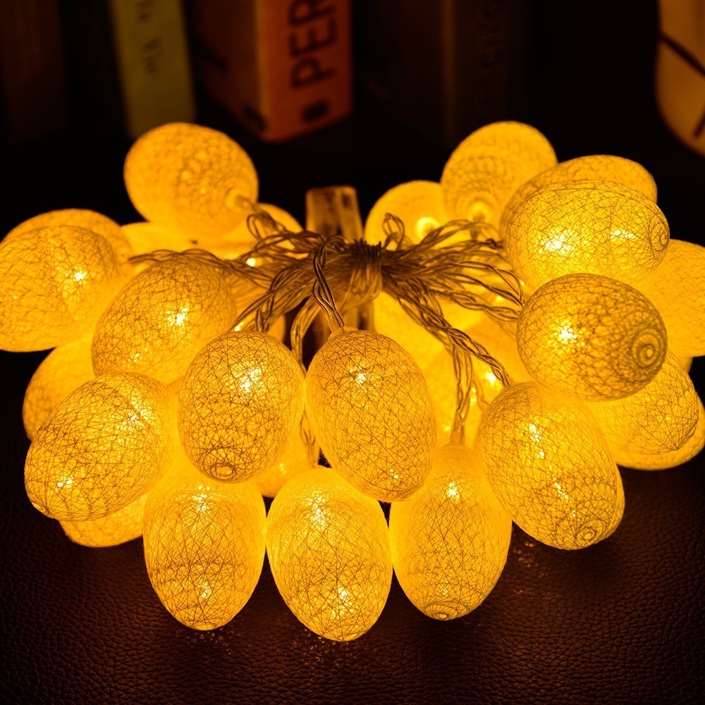 5m LED Cotton Egg String Lights – Party & Holiday Decor LED String Lights Oasis Select