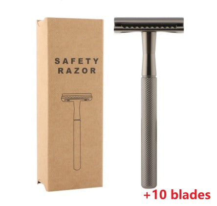 Men's Vintage Metal Safety Razor – Classic Grooming Gift Men's Safety Razor Oasis Select