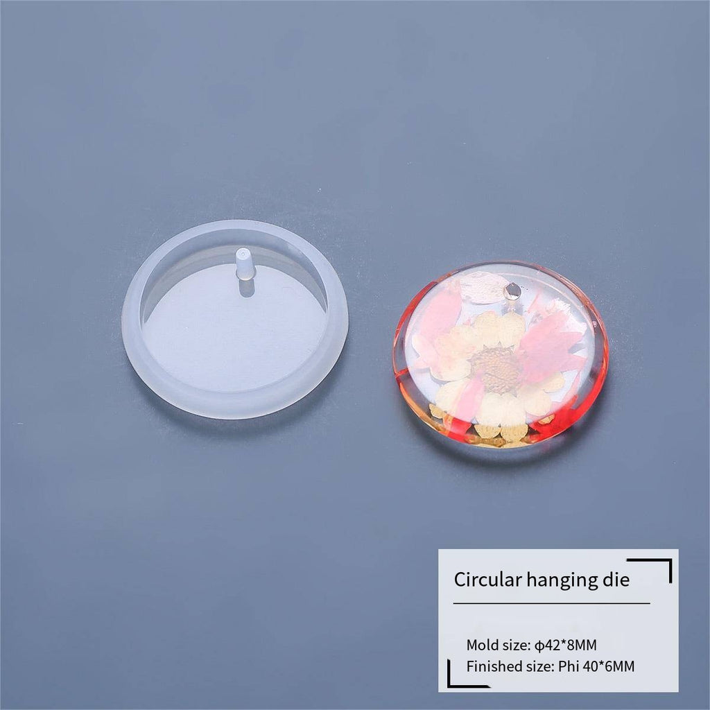 Silicone Epoxy Mold Set – Heart, Oval & Pendant Shapes Resin Craft Mold Oasis Select Circular