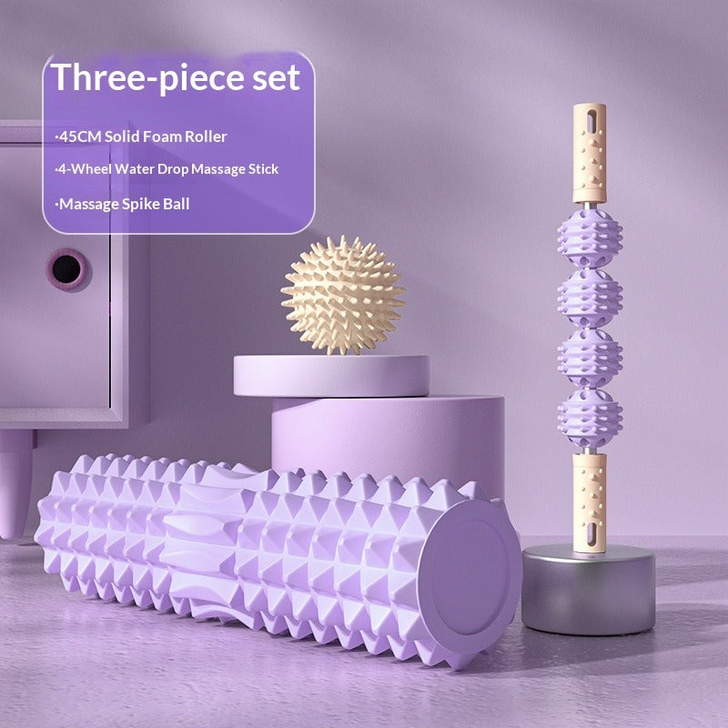 Dual-Zone Foam Roller Set – Massage Stick & Spike Ball Foam Roller Set Oasis Select