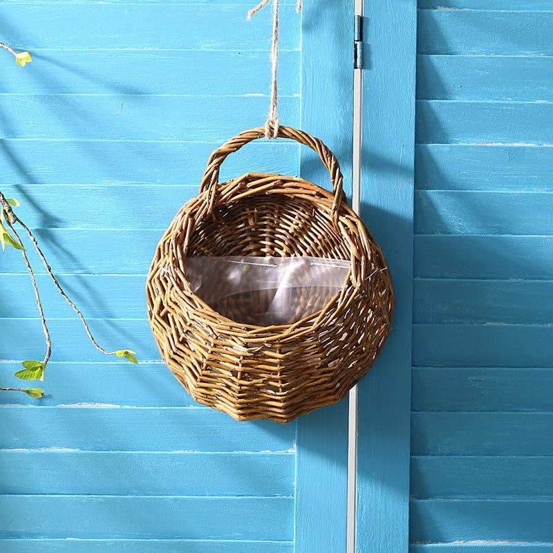 Wicker Wall-Mounted Hanging Basket for Flowers & Plants Wicker Wall Planter Oasis Select Original Willow 20cm