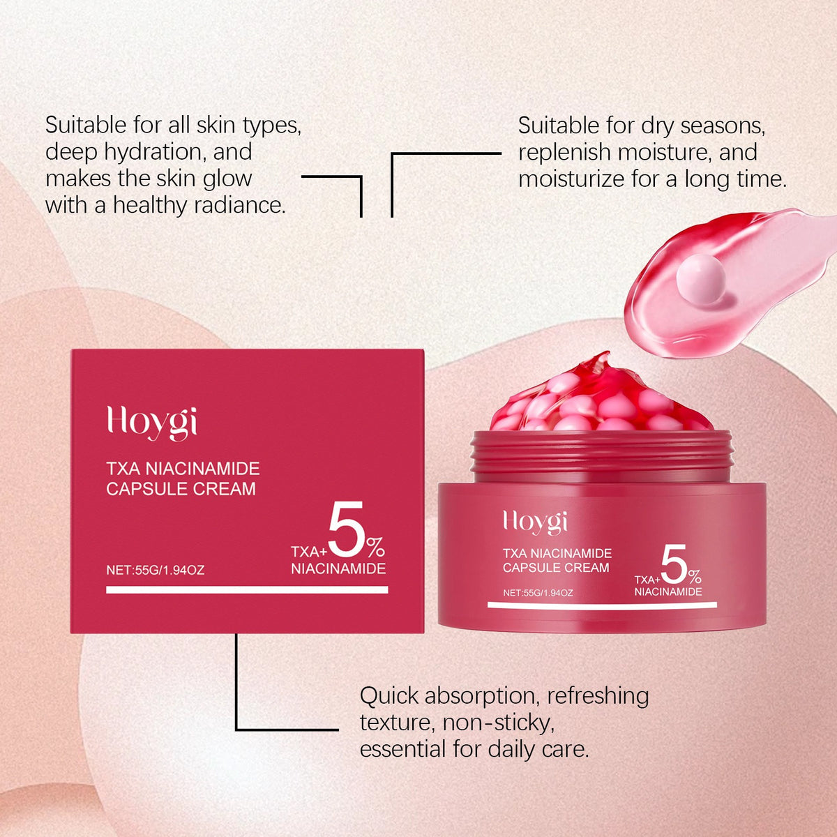 Nourishing Moisturizing Cream – Glycerin & Nicotinamide 55g Moisturizing Face Cream Oasis Select