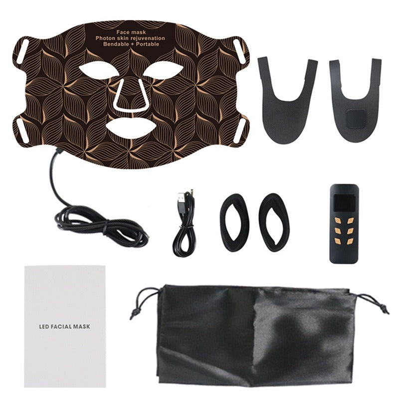 Photonic Silica Gel LED Facial Mask | Skin Rejuvenation Device LED Facial Mask Device Oasis Select