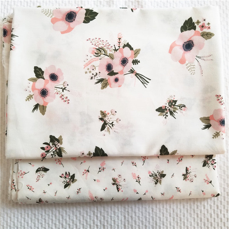 Pastoral Floral Twill Cotton Fabric – 1.6m Wide | DIY Sewing Cotton Craft Fabric Oasis Select