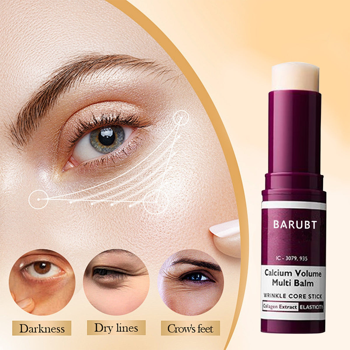 Eye Cream Stick for Dark Circles & Fine Lines | 9g Eye Cream Stick Oasis Select