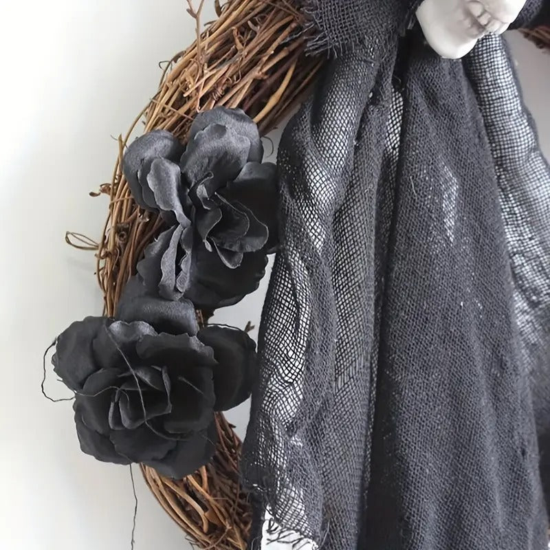 Black & White Ghost Door Hanging | Halloween Decor Halloween Door Decoration Oasis Select