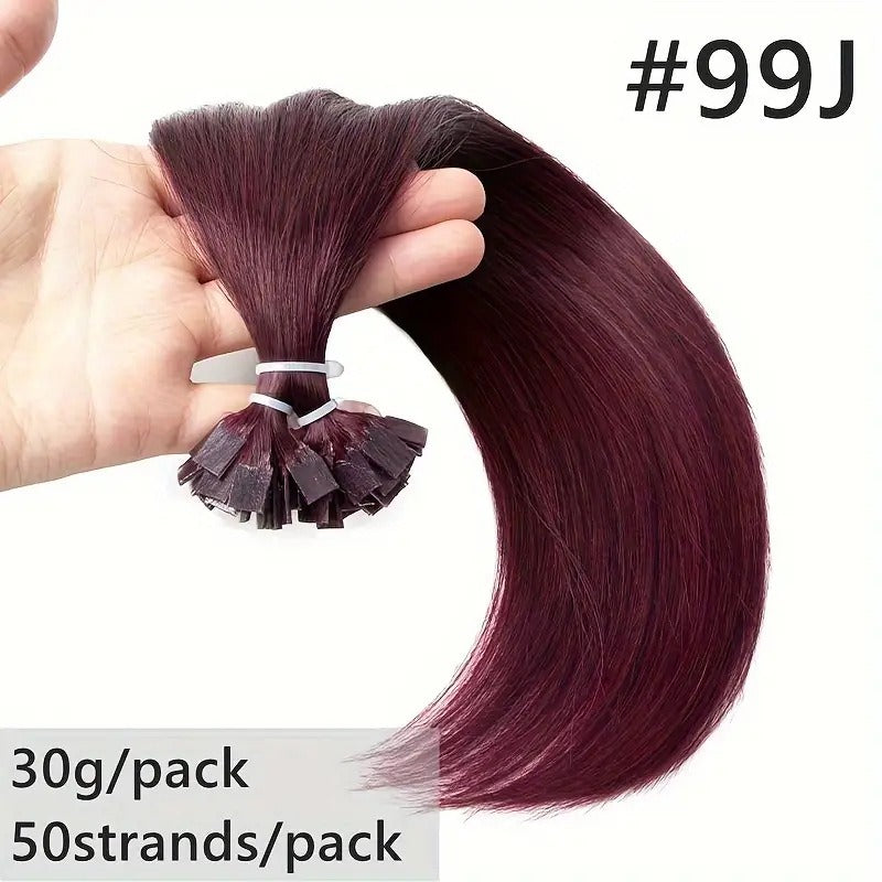 Human Hair Extensions – Natural Straight, All Colors & Lengths