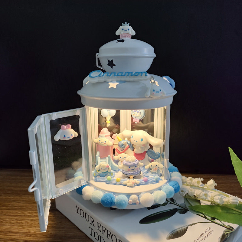 DIY Musical Candle Holder – Creative Gift with Melodies & Glow Musical Candle Holder Oasis Select Music White Candlestick Yugui dog finished product