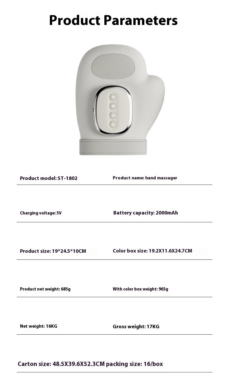Air Pressure Finger & Wrist Massager with Warm Compress Wrist Massager Oasis Select