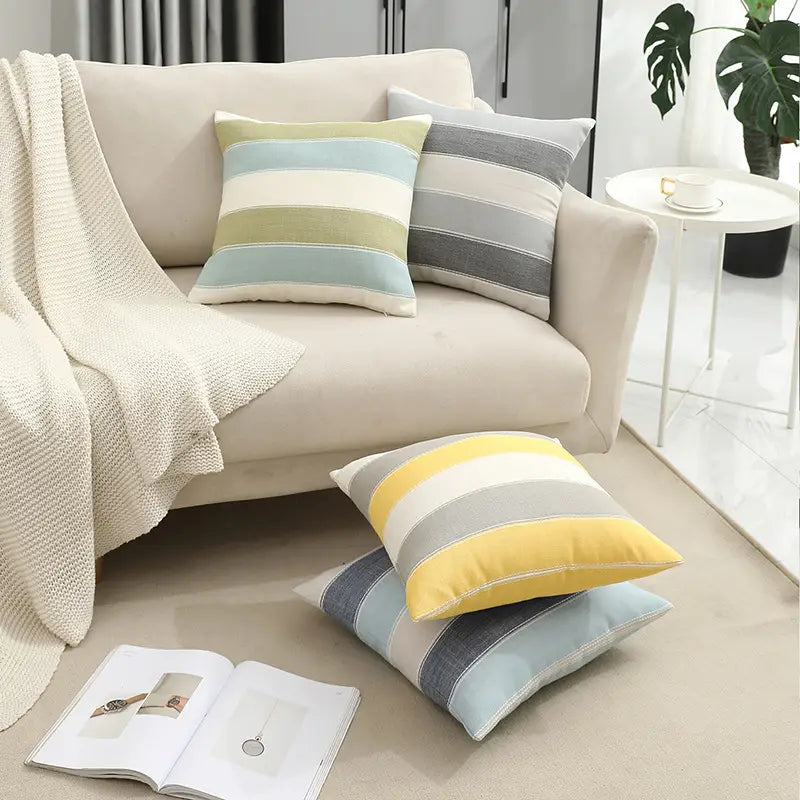 Color-Block Minimalist Pillowcase 45x45cm | Sofa & Bed Cover Decorative Pillowcase Oasis Select