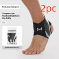 Ankle Compression Sleeve – Unisex Sport & Workout Support Ankle Compression Sleeve Oasis Select Average Size 2PCS Black And Gray