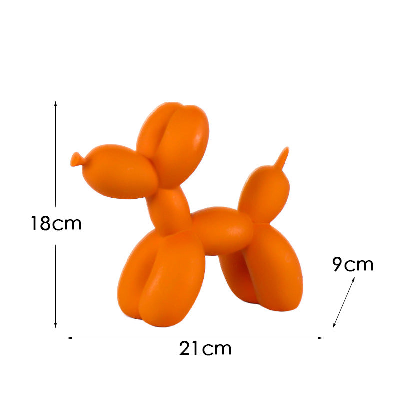 Colorful Balloon Dog Figurine | European Water Transfer Art Decor