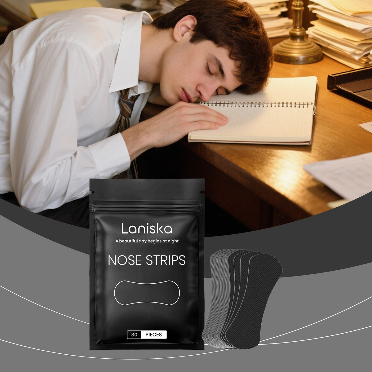Lavender & Mint Nasal Strips for Better Sleep – 30 Pack Nasal Breathing Strips Oasis Select