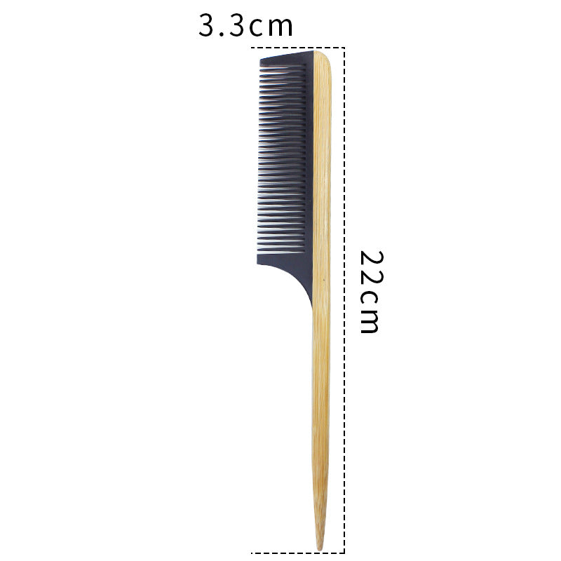 Natural Bamboo Hair Comb – Anti-Static Wooden Comb for Women Bamboo Hair Comb Oasis Select 991 (Tail)