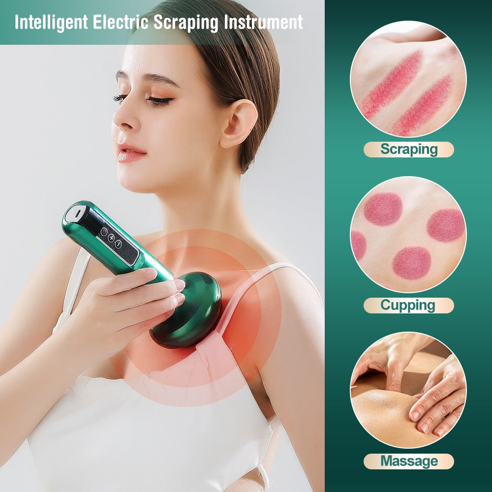 Electric Vacuum Cupping Massager with Infrared Heat & Gua Sha Vacuum Cupping Massager Oasis Select