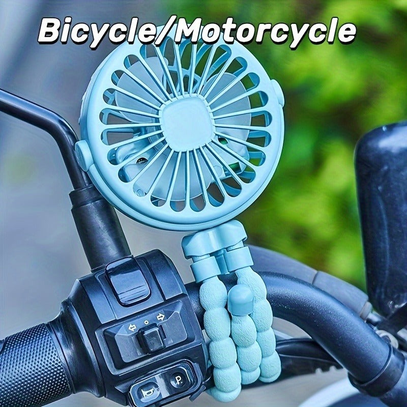 Portable USB Mini Octopus Fan with Light & Flexible Tripod Portable USB Fan Oasis Select