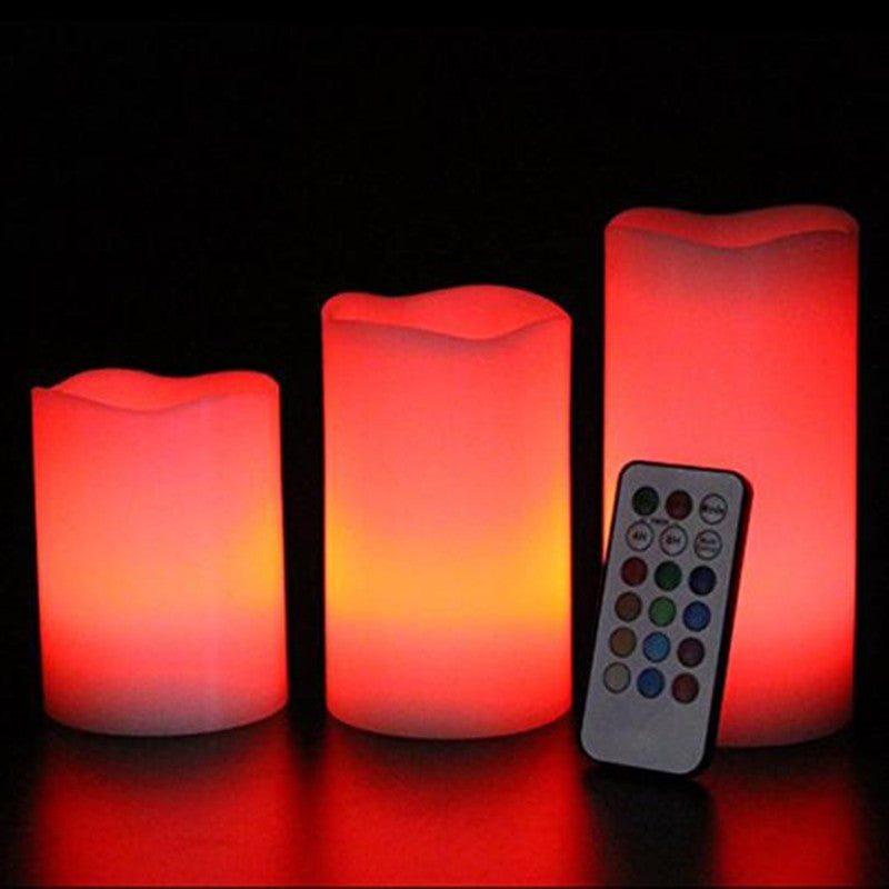 Remote Control Color Changing LED Candles – Flameless Set LED Flameless Candles Oasis Select