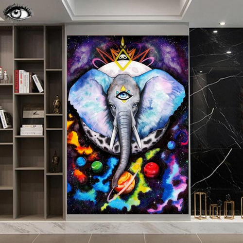 Elephant Canvas Wall Art | Living Room Home Décor 35×50cm Canvas Wall Art Oasis Select Without frame