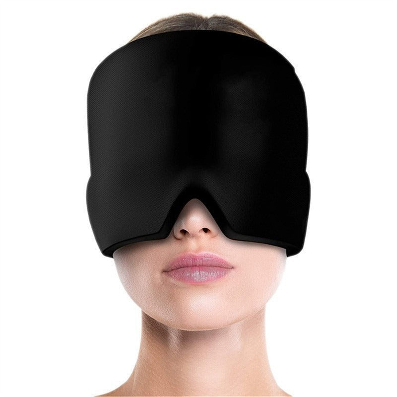 Cooling Gel Eye & Head Mask – Reusable Cold Compress Cooling Gel Mask Oasis Select Black Single Layer 225g