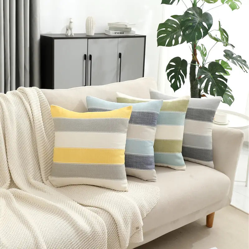 Color-Block Minimalist Pillowcase 45x45cm | Sofa & Bed Cover Decorative Pillowcase Oasis Select