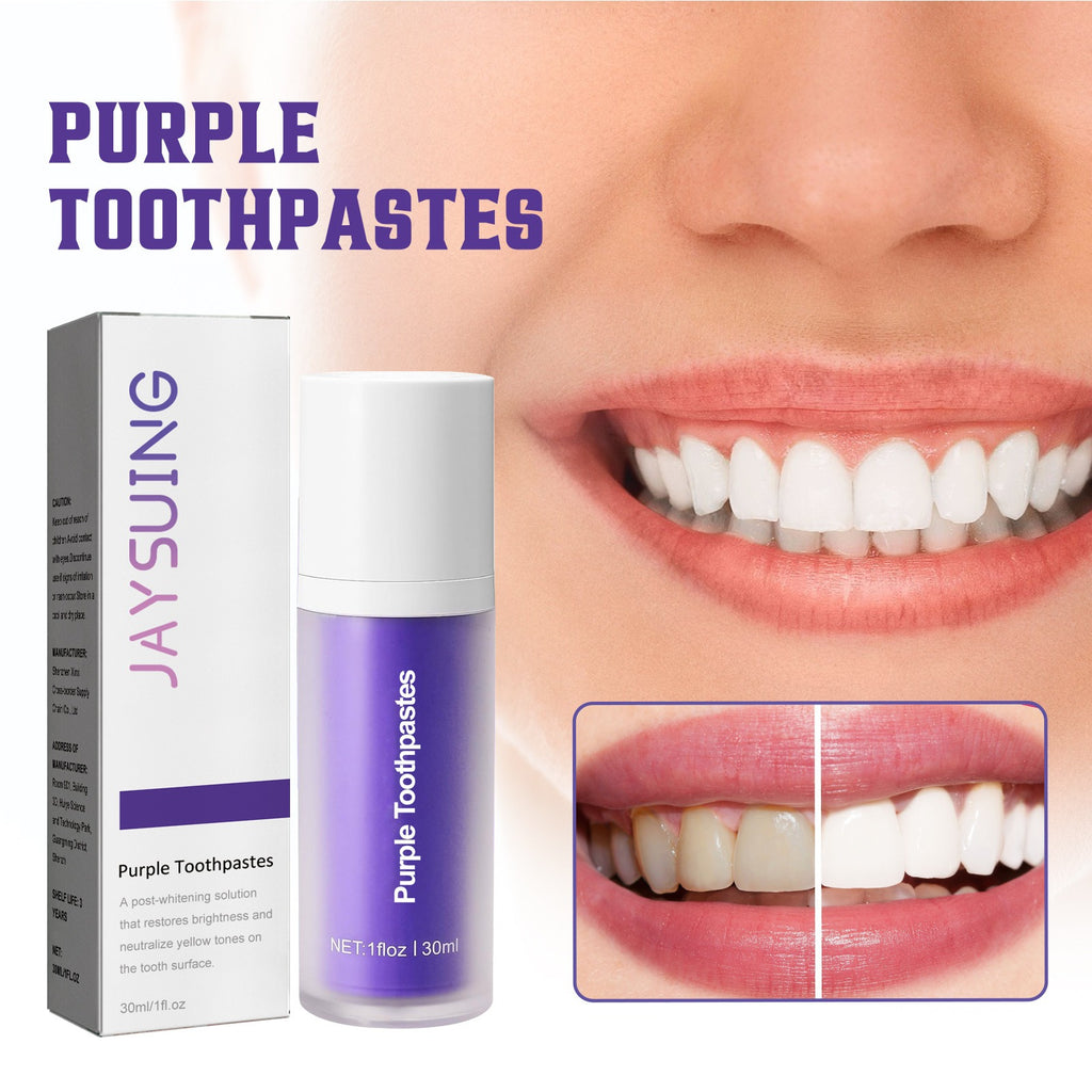 Purple Teeth Whitening Toothpaste 30ml – Fresh Breath Whitening Toothpaste Oasis Select
