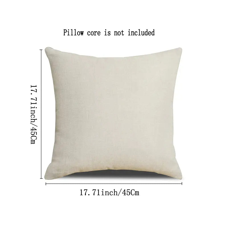 4-Pack Linen Pumpkin Throw Pillow Covers 18x18" – Fall Décor Decorative Pillow Covers Oasis Select