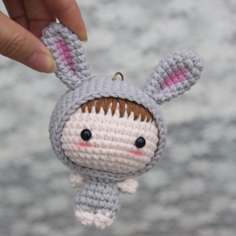 Crochet Doll Keychain Kit with Video Tutorial | DIY Craft Crochet Craft Kit Oasis Select 9 Style