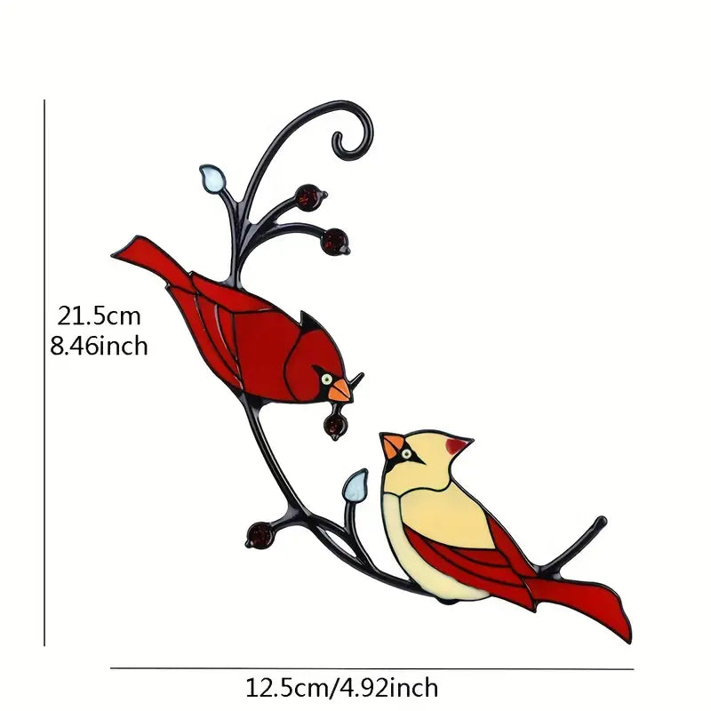 Colorful Metal Bird Pendant Ornament | Home Decor Gift Decorative Bird Ornament Oasis Select
