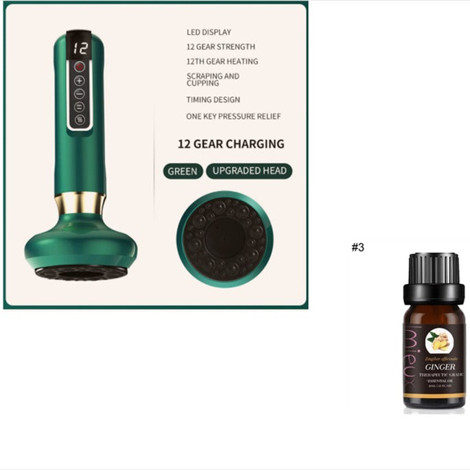 Electric Vacuum Cupping Massager | Infrared Heat & Essential Oil Cupping Massager Oasis Select