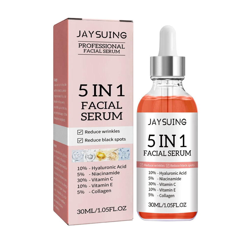 5-in-1 Anti-Aging Face Serum | Pores, Wrinkles & Brightening Anti-Aging Face Serum Oasis Select 30ml boxed